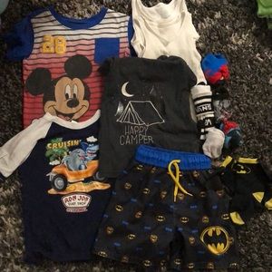 3T Shirts, swim trunks, socks